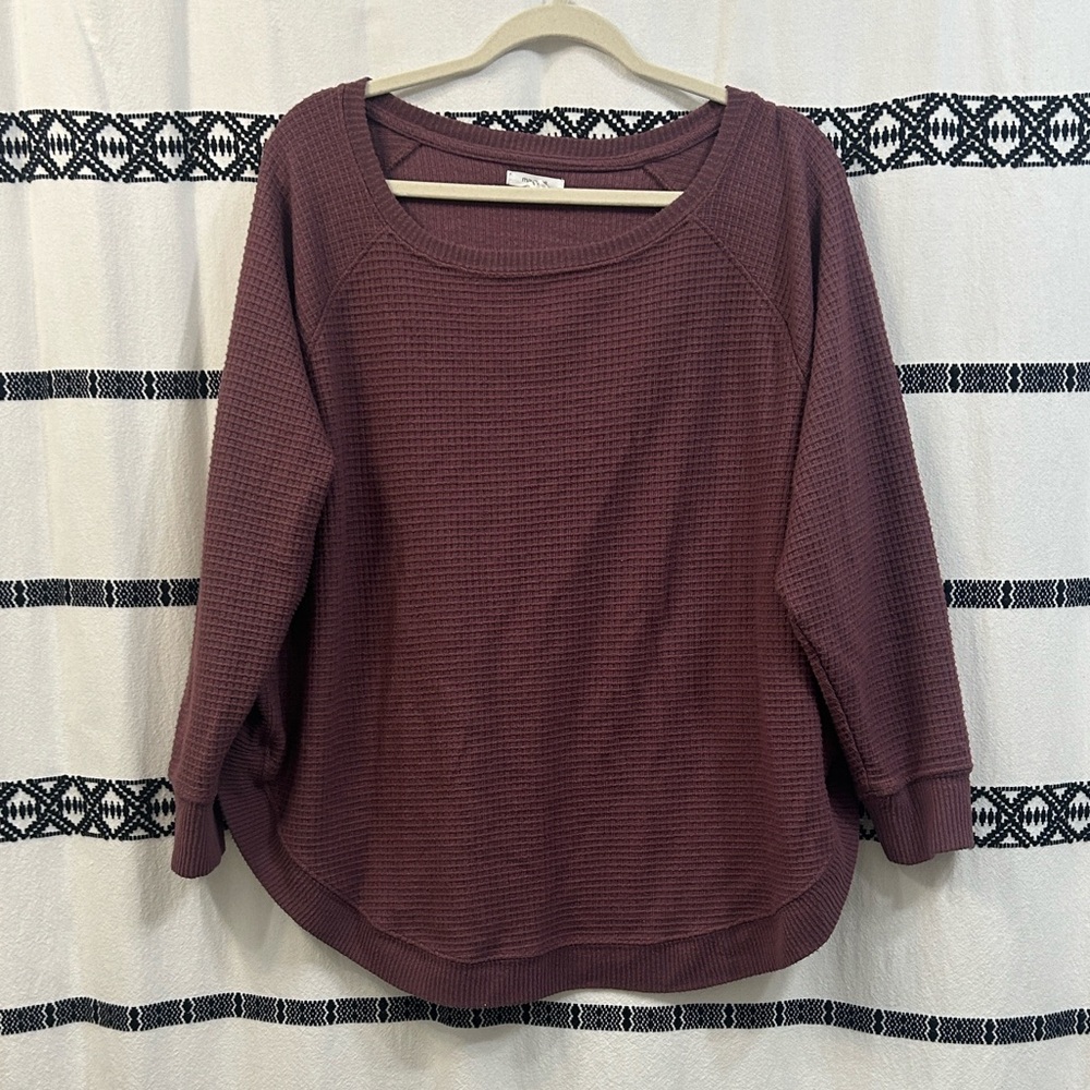 Maurices Waffle Knit Top